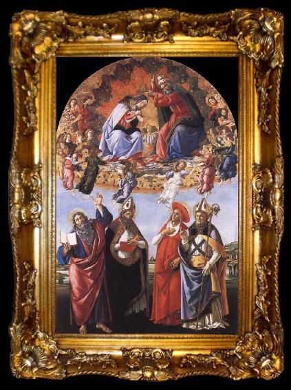 framed  Sandro Botticelli The Coronation of the Virgin, ta009-2
